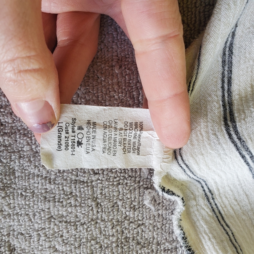 FINAL MARKDOWN- Final Touch Striped Racerback Tank - Picture 5 of 8